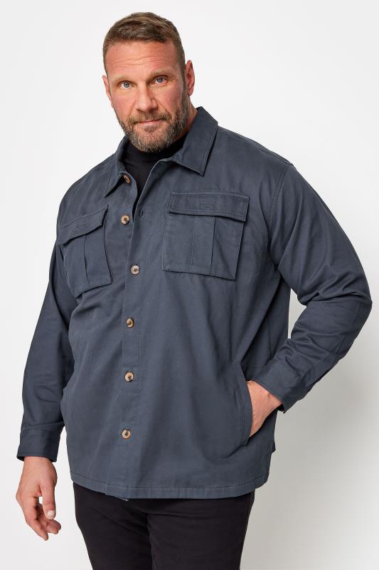 Men's  BadRhino Navy Blue Cotton Twill Shirt