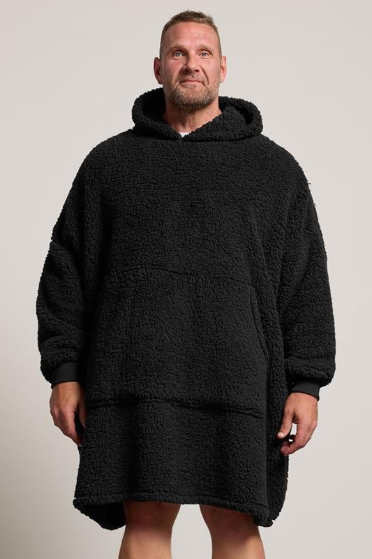  BadRhino Big & Tall Black Blanket Hoodie