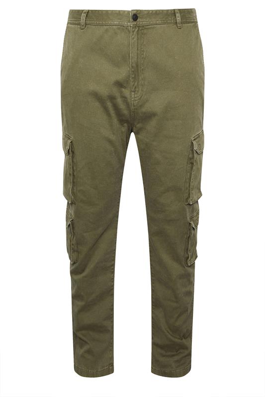BadRhino Big & Tall Olive Green Cargo Trousers | BadRhino 6