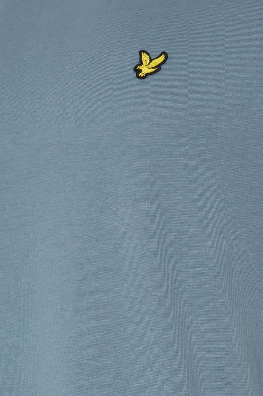 LYLE & SCOTT Big & Tall Blue Plain T-Shirt | BadRhino 3