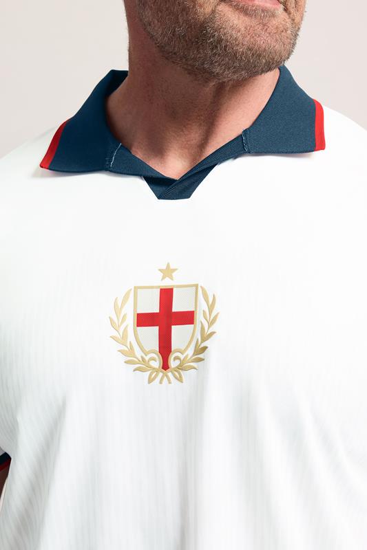BadRhino Big & Tall White England Football Polo Shirt | BadRhino 5