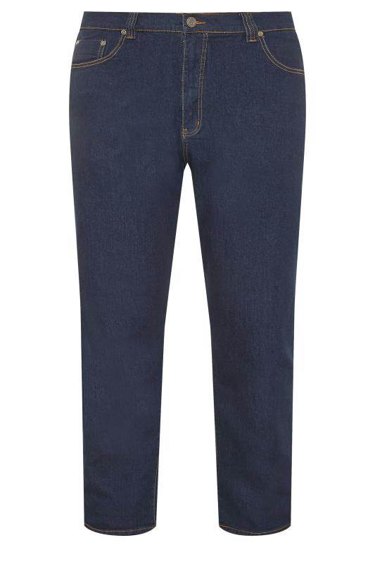 KAM Indigo Blue Regular Fit Stretch Jeans | BadRhino 3