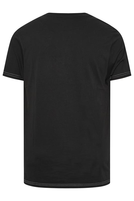 KAM Big & Tall Black Christmas 'Hoho Beer' Slogan T-Shirt | BadRhino 4
