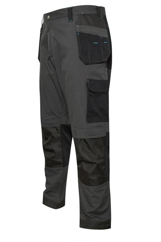 BadRhino Big & Tall Black Workwear Cargo Trousers | BadRhino 5