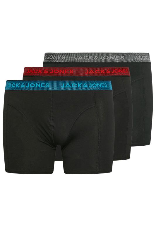 JACK & JONES Big & Tall Grey 3 Pack Trunks | BadRhino 4