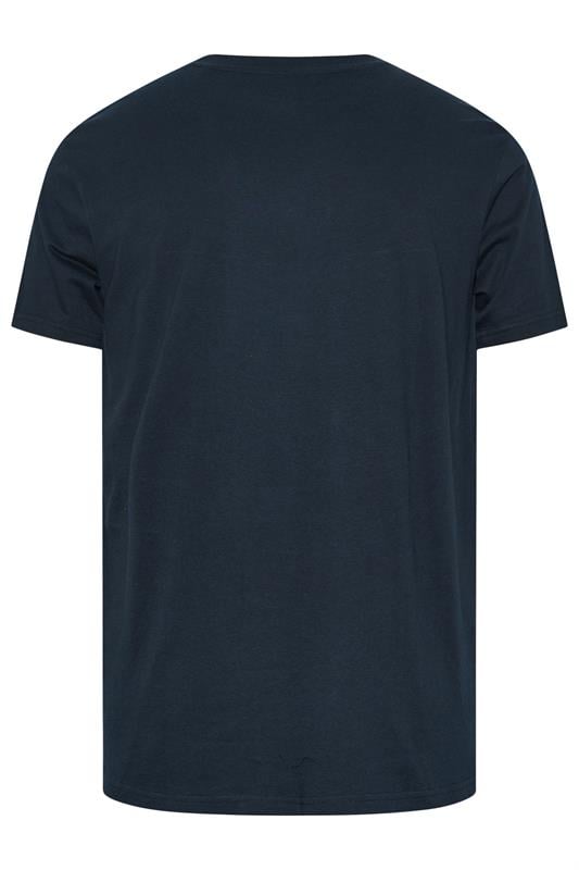 BadRhino Big & Tall Navy Blue Relaxed T-Shirt | BadRhino 2