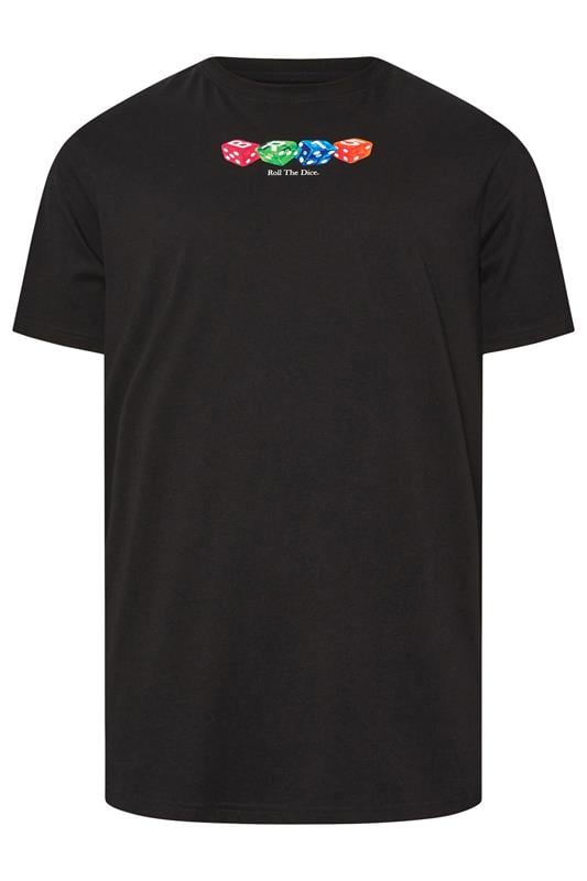 BadRhino Big & Tall Black Dice Graphic T-Shirt | BadRhino 5