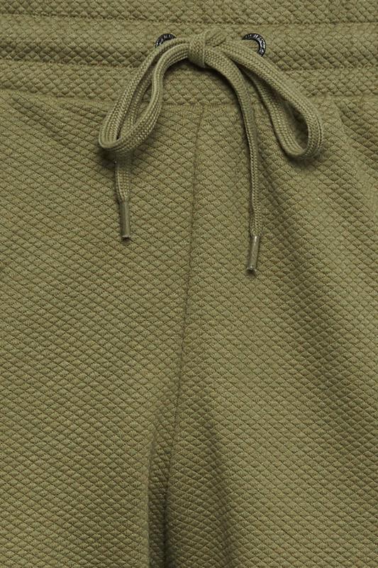 KAM Big & Tall Charcoal Green Dobby Print Shorts | BadRhino 5
