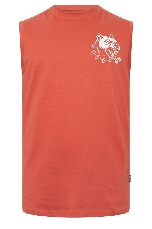 BadRhino Big & Tall Orange Extra Long Tattoo Dog  Muscle Vest | BadRhino 6