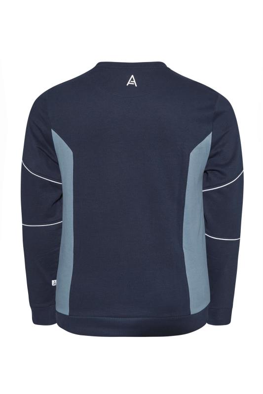 STUDIO A Navy Blue Pocket Sweatshirt | BadRhino 5