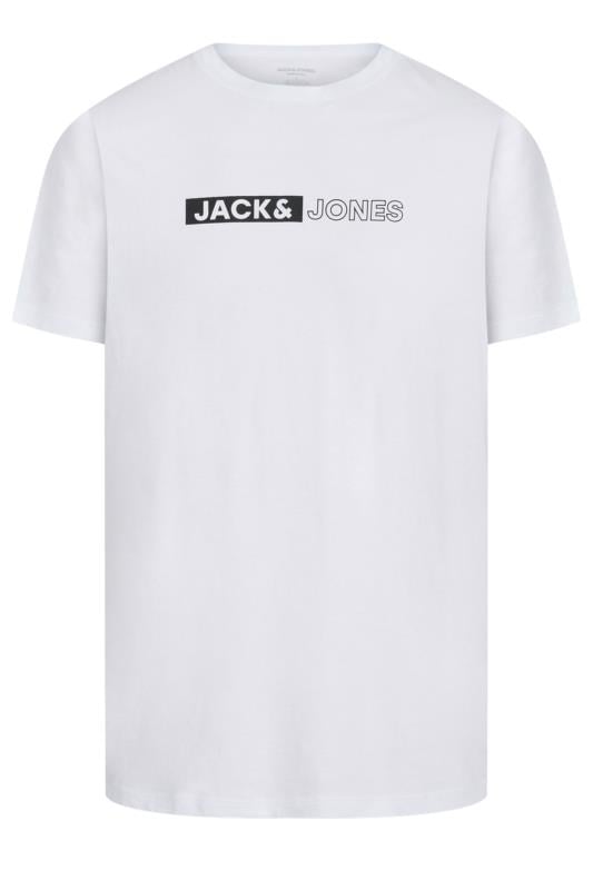 Men's  JACK & JONES Big & Tall White Logo Play T-Shirt