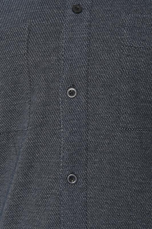 STUDIO A Big & Tall Navy Blue Button Through Shirt | BadRhino 3