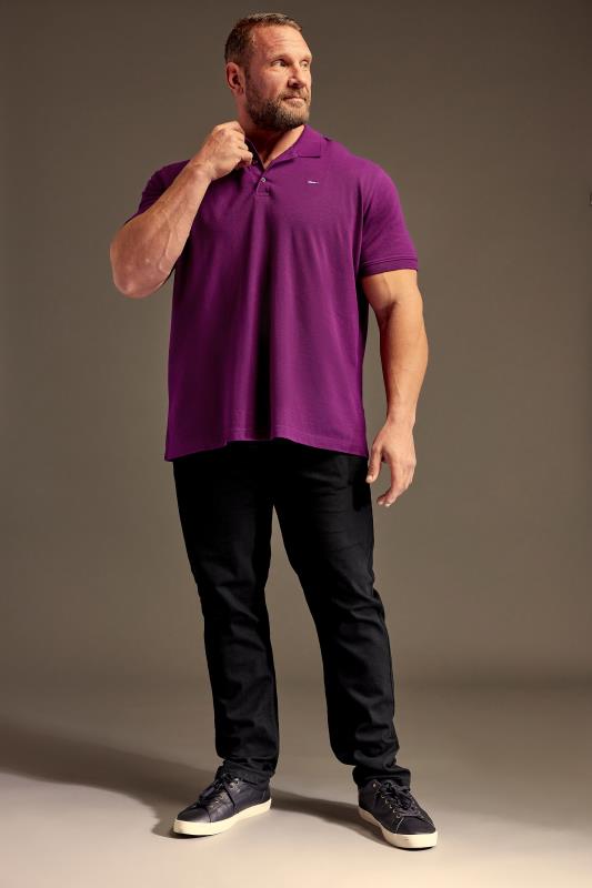 BadRhino Big & Tall Purple Core Polo Shirt | BadRhino  2