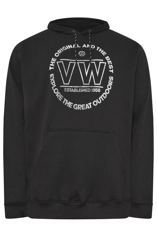 D555 Big & Tall Black Volkswagen Hoodie