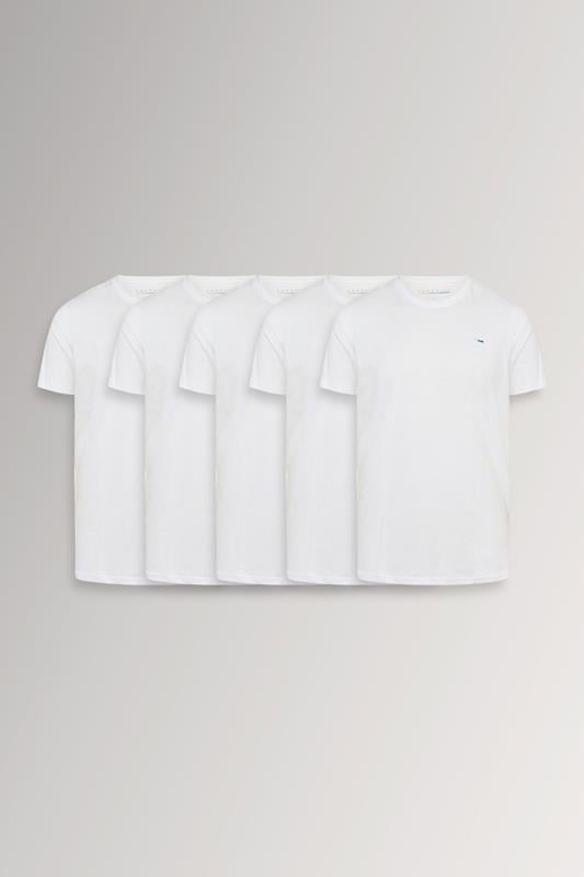  BadRhino Big & Tall 5 Pack White Core T-Shirts