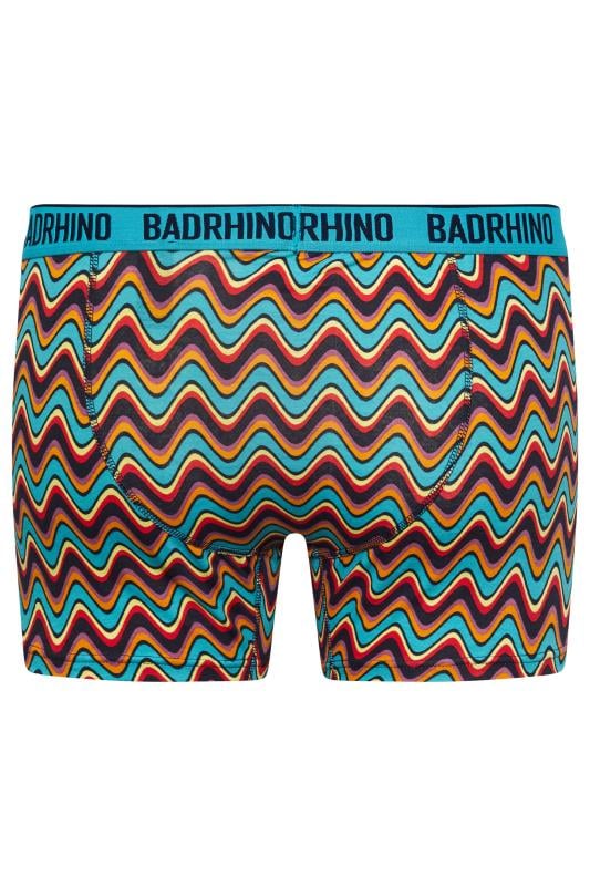 BadRhino Big & Tall 3 Pack Pink Orange & Teal Striped Trunks | BadRhino 6