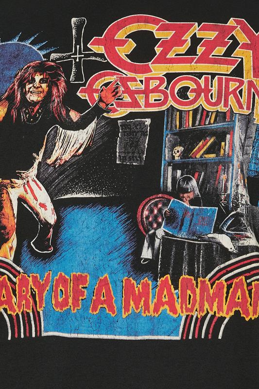 BadRhino Big & Tall Black Extra Long Ozzy Osbourne Graphic T-Shirt | BadRhino 7