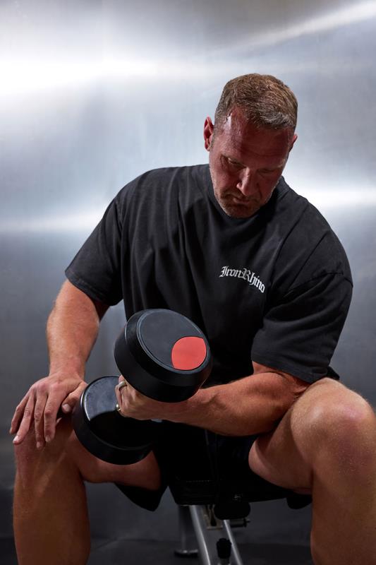  IronRhino Big & Tall Black Old English T-Shirt