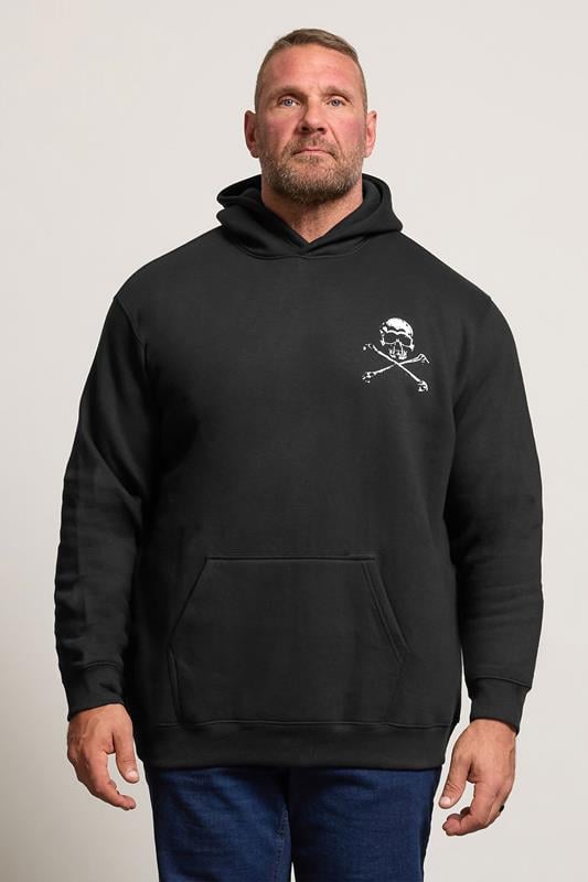 Men's  BadRhino Big & Tall Black Skull Graphic Hoodie