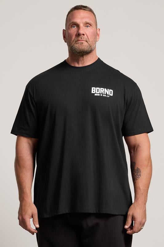 BDRNO Premium Big & Tall Black Logo T-Shirt | BadRhino 1