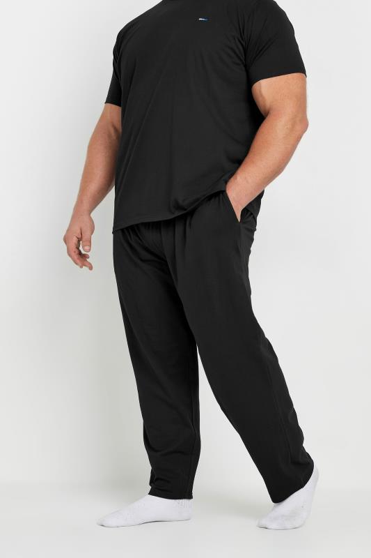 BadRhino Big & Tall Black Lounge Trouser & T-Shirt Set | BadRhino 5