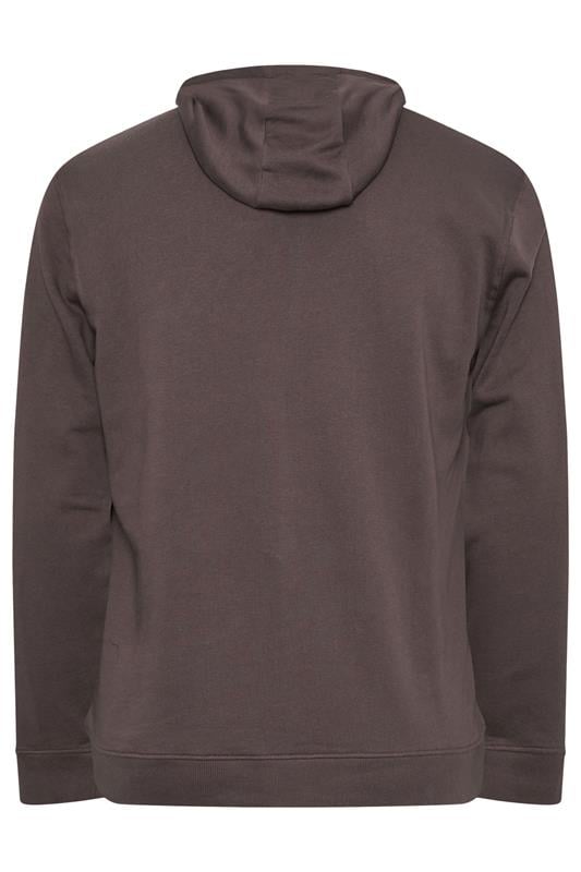 LYLE & SCOTT Big & Tall Brown Zip Through Hoodie | BadRhino 2