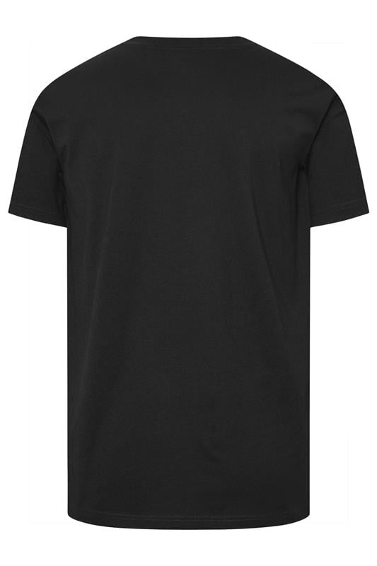 BadRhino Big & Tall Black Distressed Graphic T-Shirt | BadRhino 2