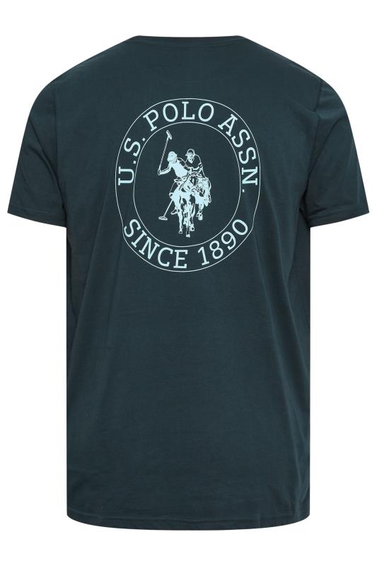U.S. POLO ASSN. Big & Tall Navy Blue Circle Logo T-Shirt | BadRhino 5