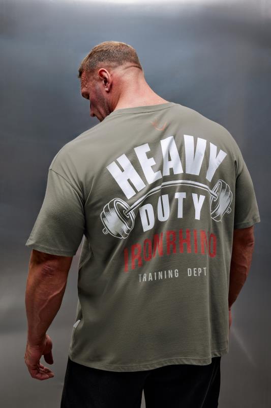 IronRhino Big & Tall Green 'Heavy Duty' T-Shirt | BadRhino 1