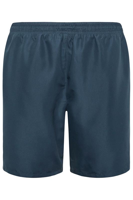 BadRhino Big & Tall Navy Blue Plain Swim Shorts | BadRhino 6