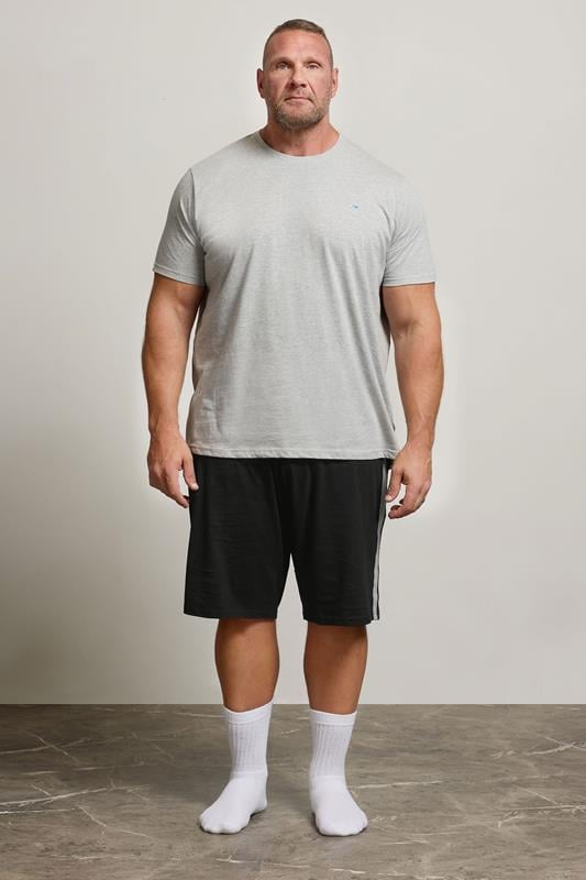 BadRhino Big & Tall Black Lightweight Lounge Shorts | BadRhino 2