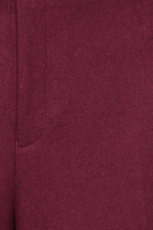 BadRhino Tailoring Big & Tall Burgundy Red Tweed Suit Trouers | BadRhino 3