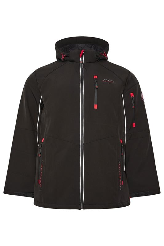 D555 Big & Tall Black Padded Soft Shell Jacket | BadRhino 1