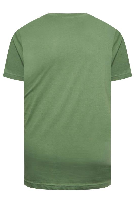 BEN SHERMAN Big & Tall Rich Fern Green Signature Pocket T-Shirt | BadRhino 4