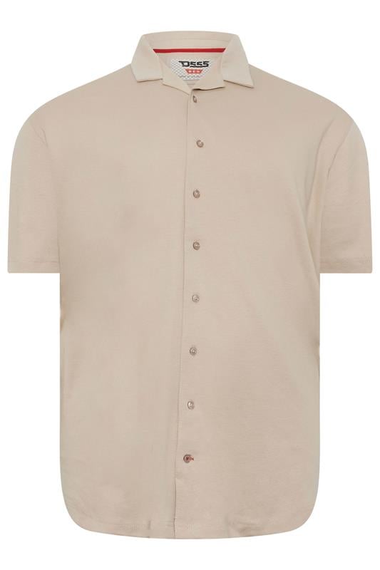D555 Big & Tall Stone Brown Short Sleeve Resort Shirt | BadRhino 2