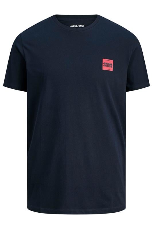 Men's  JACK & JONES Big & Tall Sky Captain Blue Logo T-Shirt