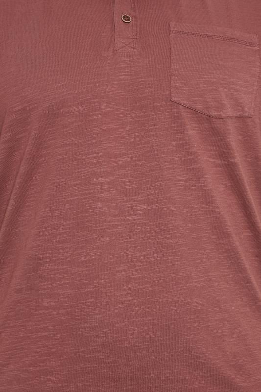 BadRhino Big & Tall Wine Red Slub Polo Shirt | BadRhino 5