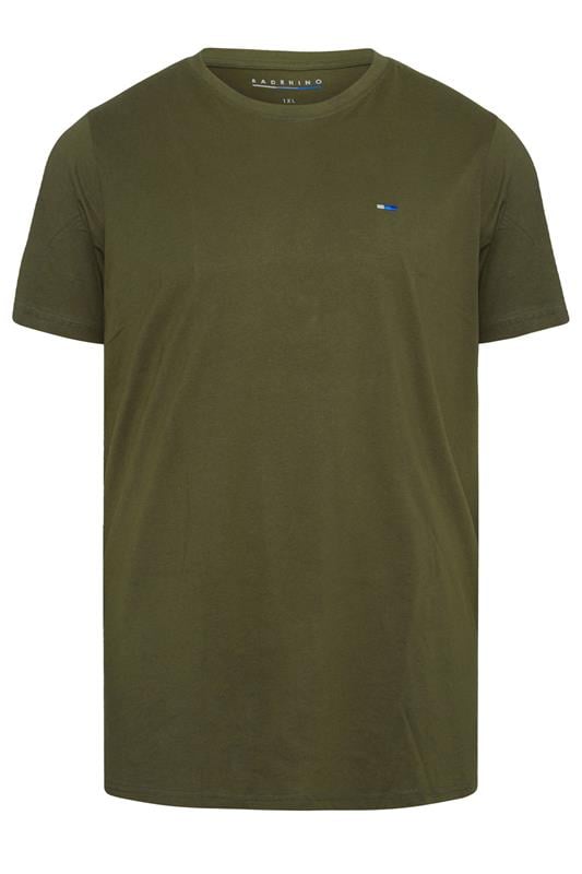 BadRhino Big & Tall 5 Pack Black/White/Navy Blue/Green/Grey Extra Long Core T-Shirts| BadRhino 5