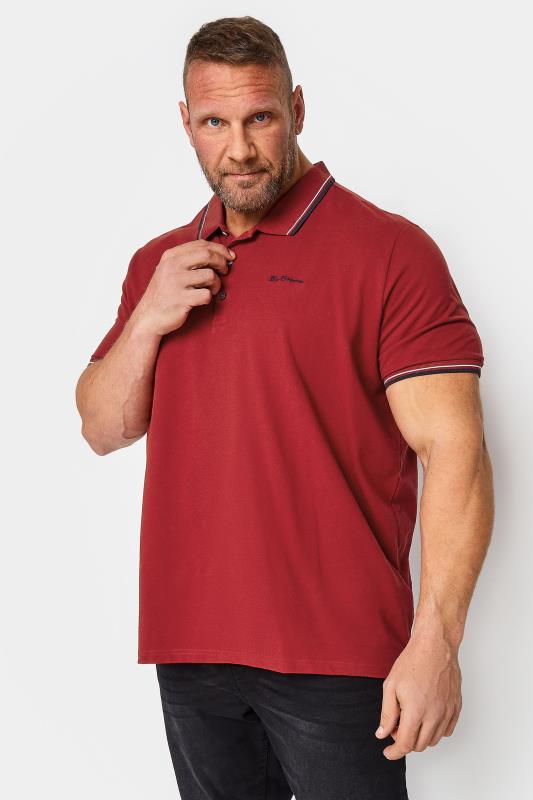 BEN SHERMAN Red Tipped Polo Shirt | BadRhino 1