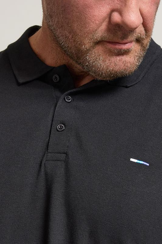 BadRhino Black Essential Long Sleeve Polo Shirt | BadRhino 4