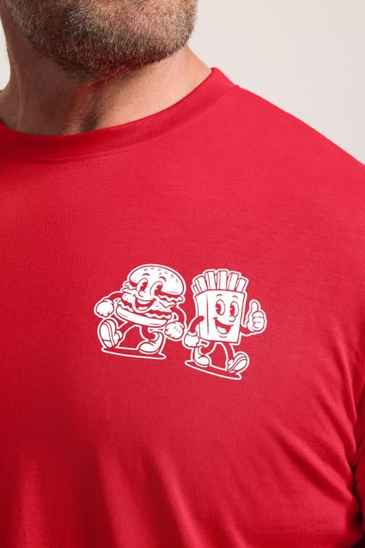 BadRhino Big & Tall Red 'Grill & Chill' T-Shirt | BadRhino 5