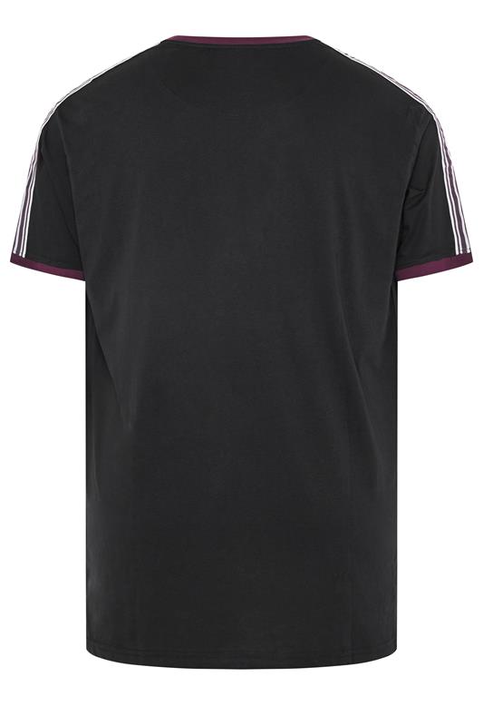 KAM Big & Tall Black Ringer T-Shirt | BadRhino 2