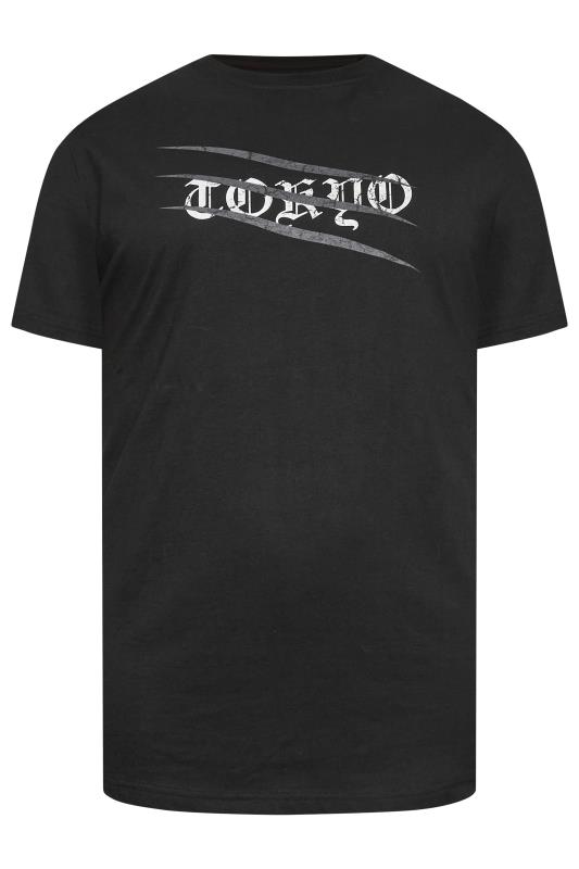 BadRhino Big & Tall Black Tokyo Tiger Print T-Shirt | BadRhino 5