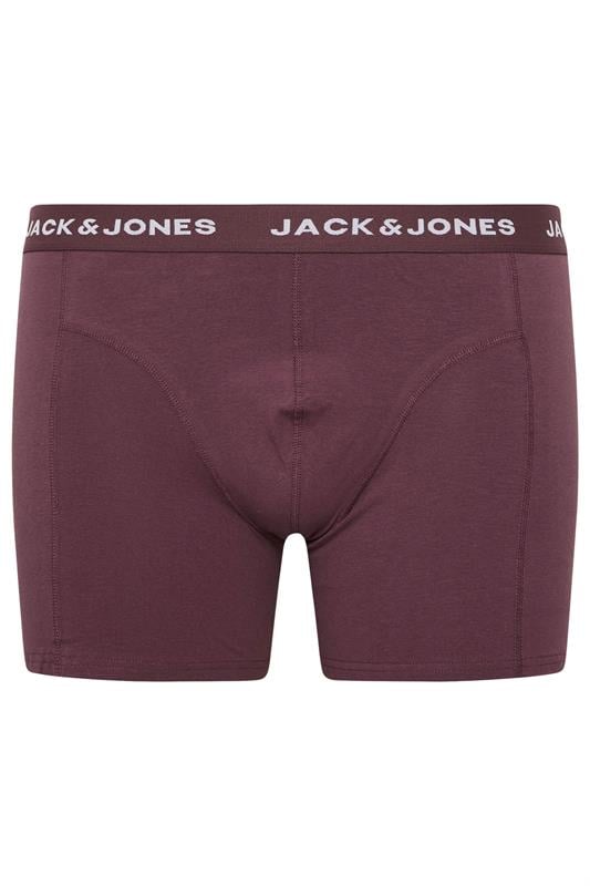 JACK & JONES Big & Tall 5 PACK Green/Blue/Black/Navy/Purple Boxers | BadRhino 3