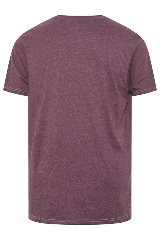 KAM Big & Tall Fig Purple Brooklyn Motorbike Graphic Print T-Shirt | BadRhino 4