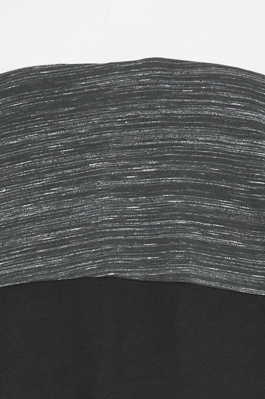KAM Big & Tall Charcoal Grey Cut & Sew Polo Shirt | BadRhino 4