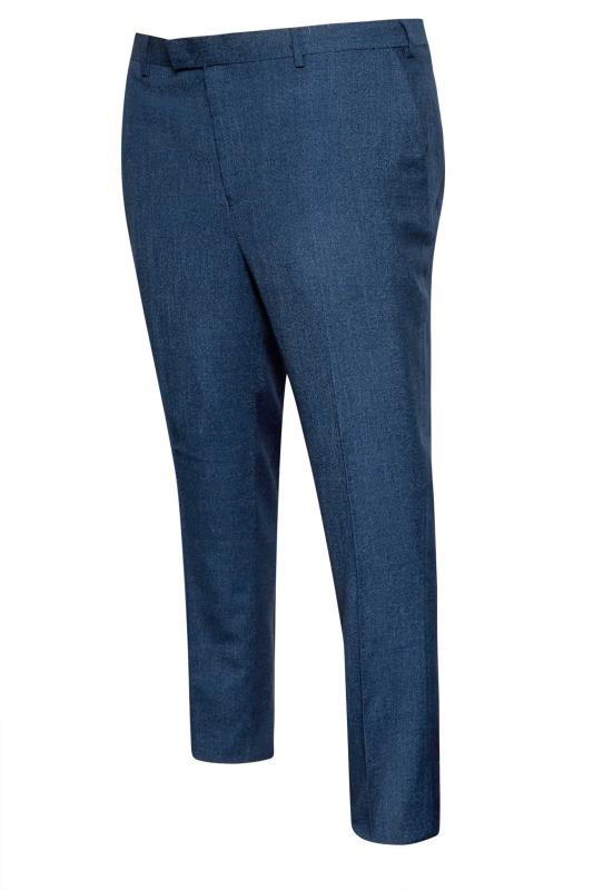 BadRhino Big & Tall Blue Wedding Suit Trousers | BadRhino 7