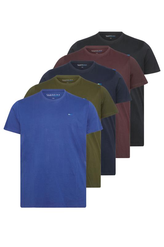 BadRhino Big & Tall 5 Pack Black & Blue Core T-Shirts | BadRhino 2