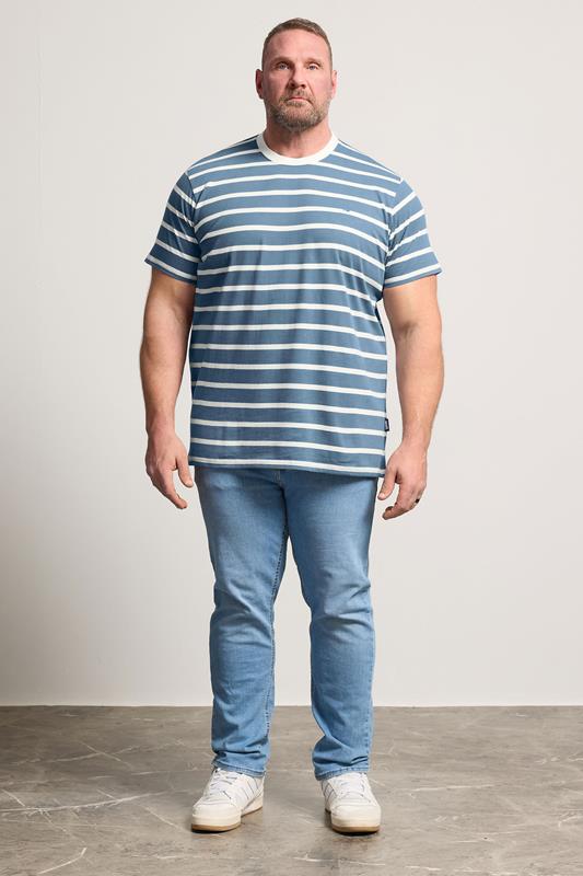 BadRhino Big & Tall Blue Stripe T-Shirt | BadRhino 1