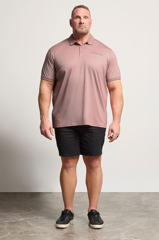 BadRhino Big & Tall Orange Chambray Polo Shirt | BadRhino 1
